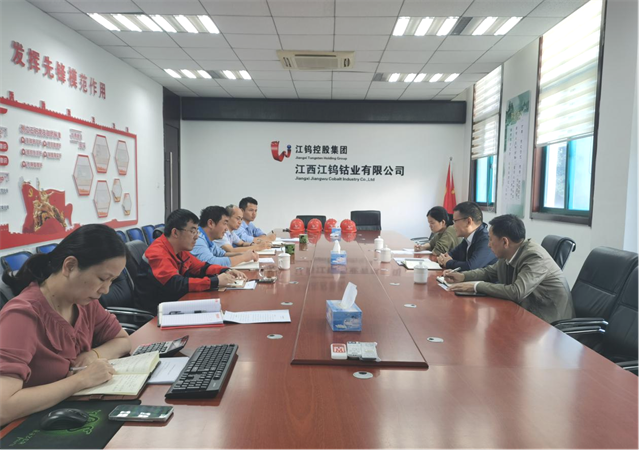 集团公司党委委员、财务总监潘长福一行到江钨钴业调研