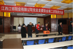 江钨钴业顺利完成党总支换届选举工作